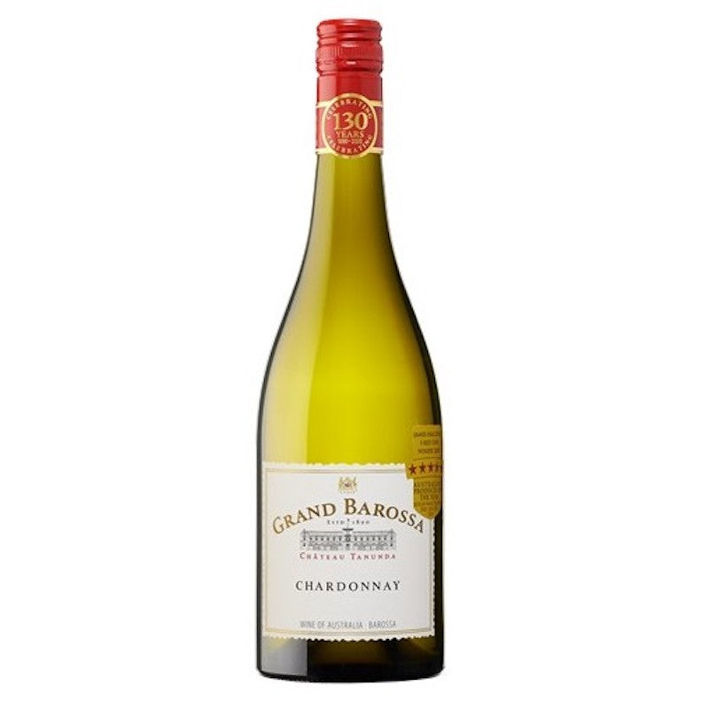 bottle of CHATEAU TANUNDA Grand Barossa Chardonnay 2020 white wine 3mk