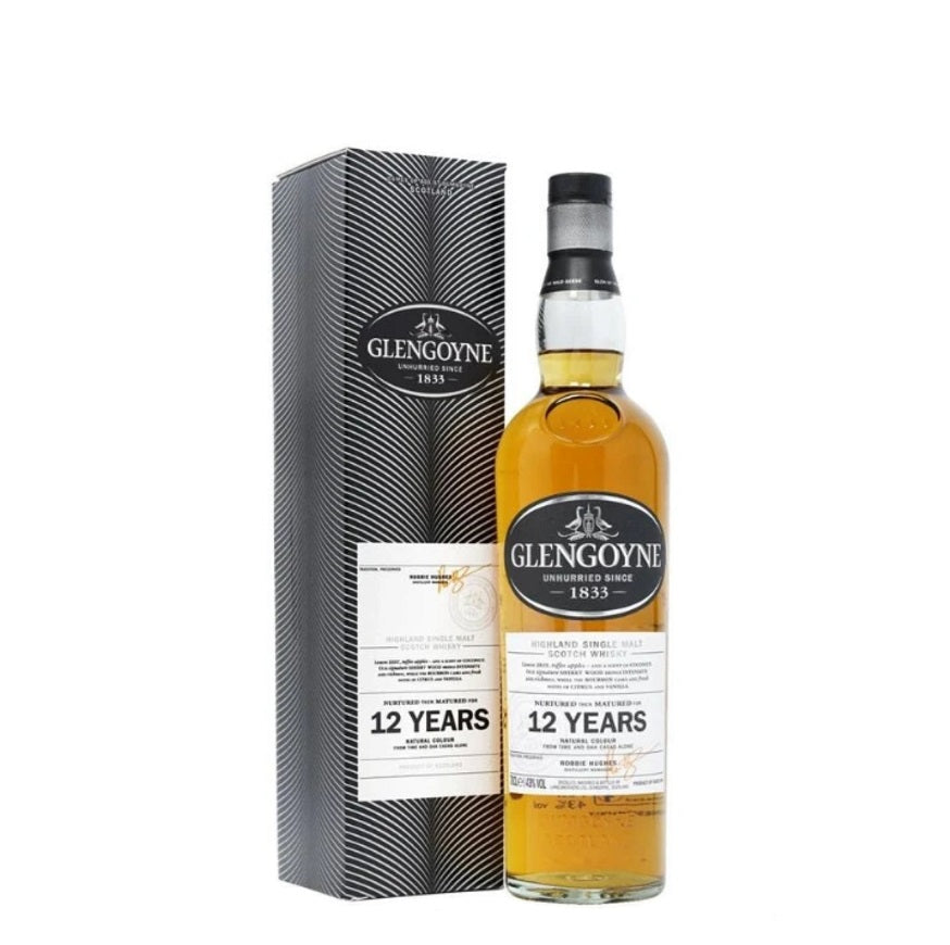 bottle of Glengoyne 12 Year Old whisky with giftbox 3mk