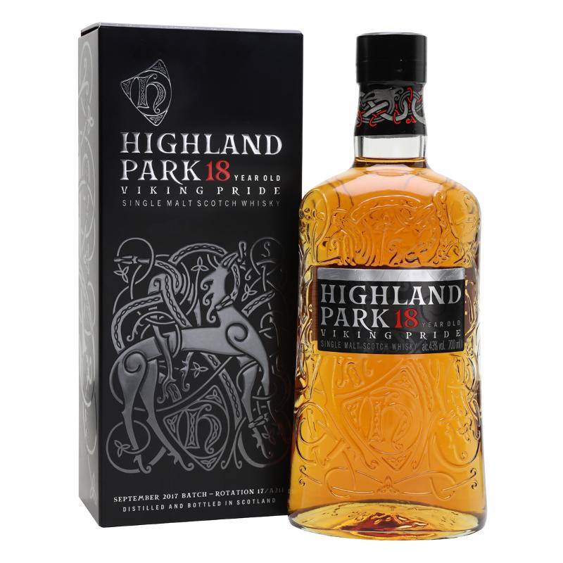bottle of Highland Park 18 Year Old Whisky with giftbox 3mk