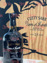 Load image into Gallery viewer, bottle of Cutty Sark TAM O&#39;SHANTER &amp; BOOK 25 YO Blended Scotch Whisky with wooden giftbox
