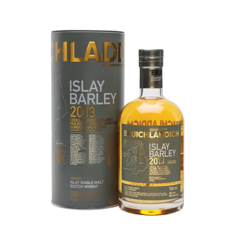 bottle of bruichladdich islay barley with giftbox 2013 3mk