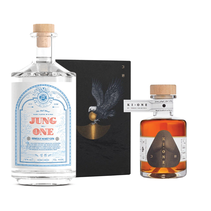 [In Stock: Limit to 1 order per customer] KIONE Korea Whisky Eagle + Jung One Gin