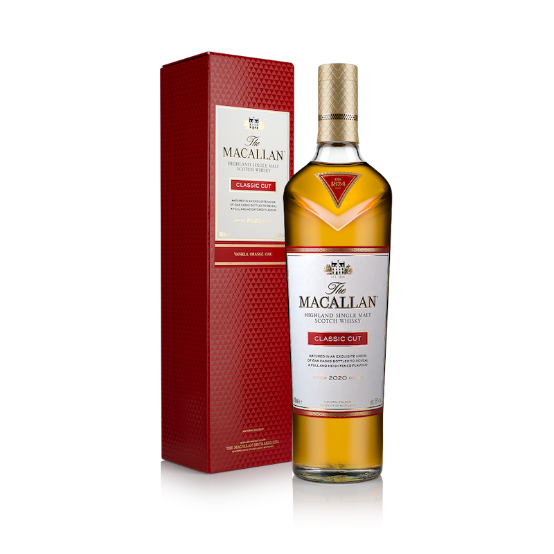 Bottle of Macallan Classic Cut 2021 Whisky with giftbox 3mk