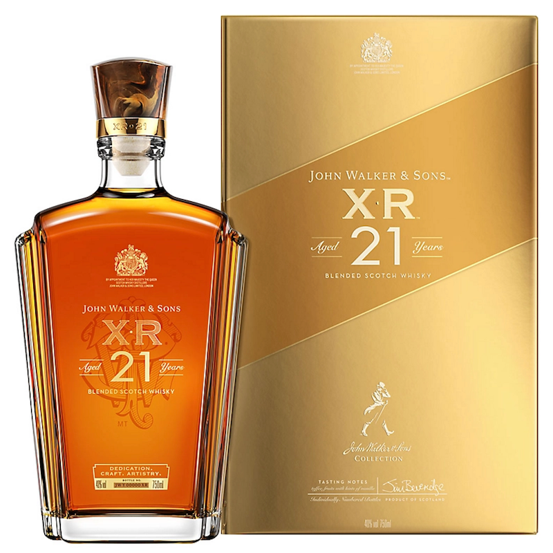 bottle of Johnnie Walker & Son XR 21 Whisky with giftbox 3mk