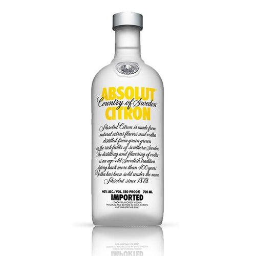 Bottle of Absolut Citron Vodka 3mk
