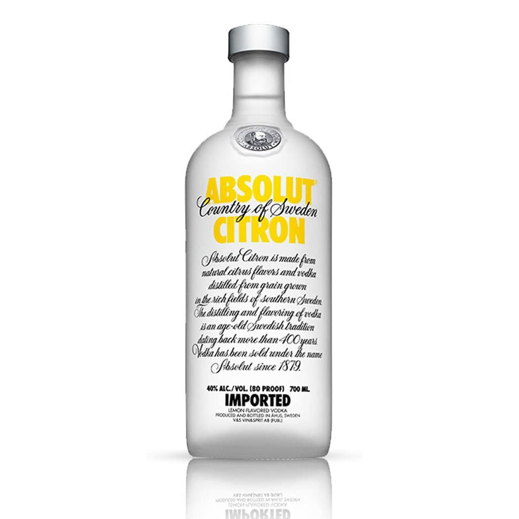 Bottle of Absolut Citron Vodka 3mk