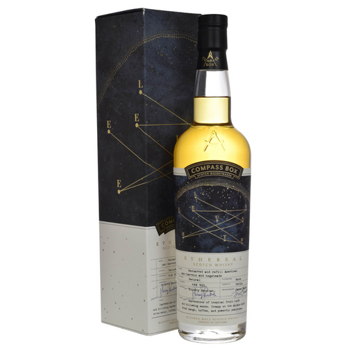 bottle of Compass Box Ethereal Conquete whisky with giftbox 3mk