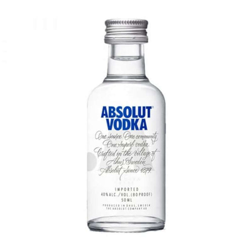 Bottle of Absolute Blue 5cl Miniature vodka 3mk