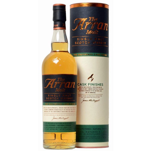 bottle of Arran The Sauternes Cask Finish Old Bottle whisky with giftbox 3mk