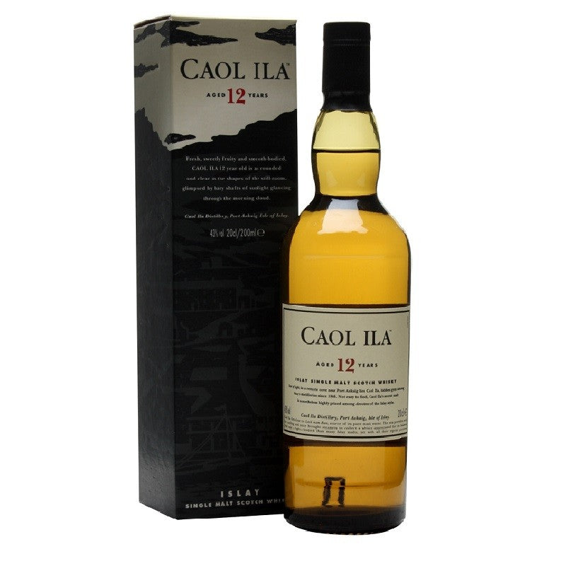 bottle of Caol Ila 12 Year old Whisky with giftbox 3mk