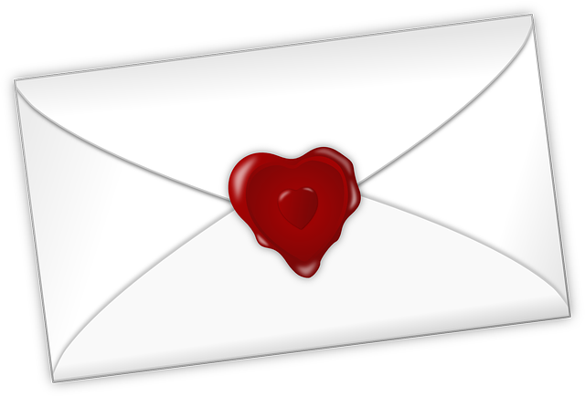 gift letter with a heart shape