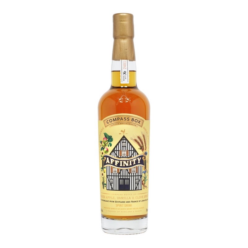 bottle of compass box affinity whisky 3mk