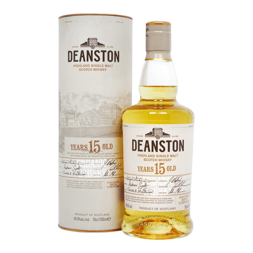bottle of Deanston 15 Year Old; Organic whisky with giftbox 3mk