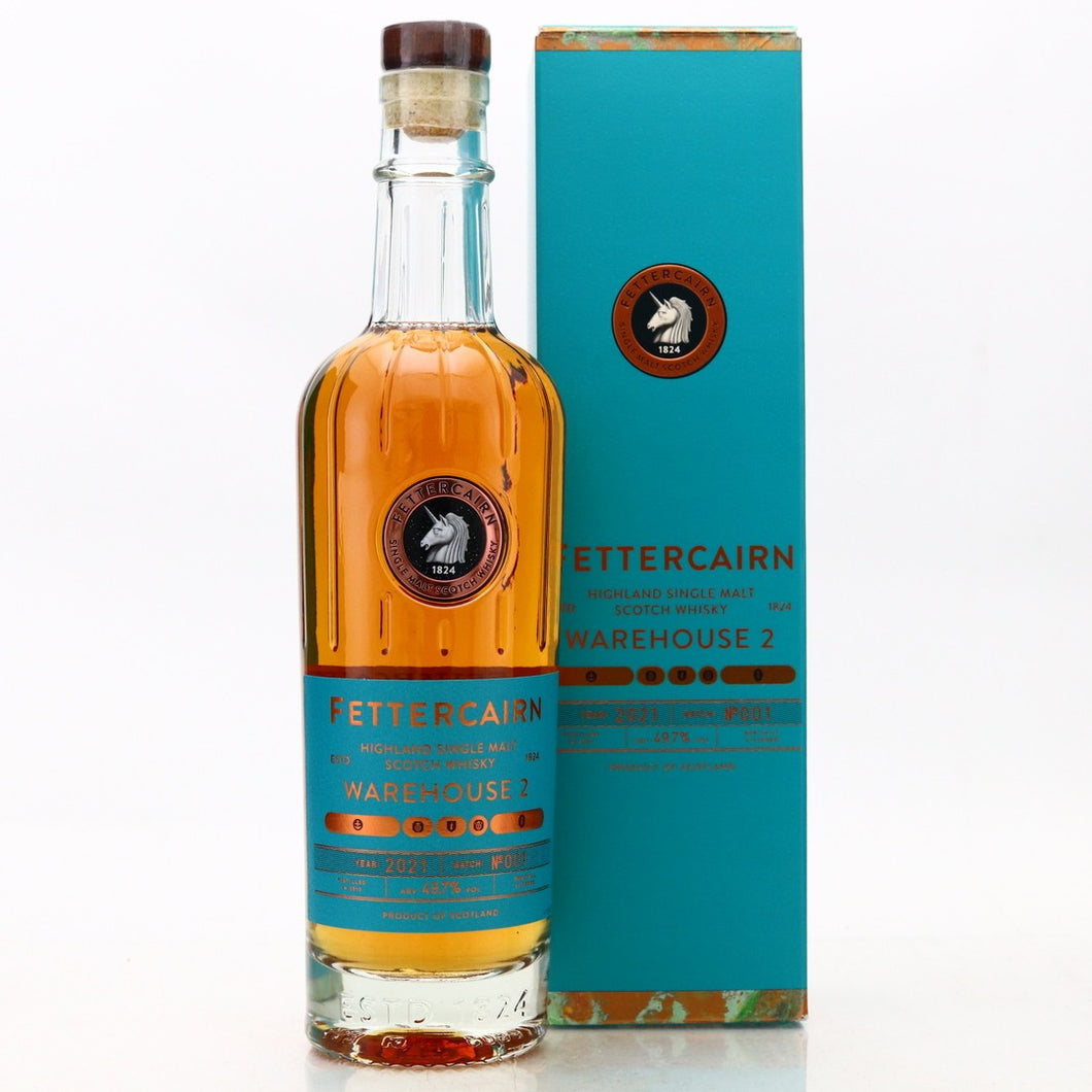 bottle of Fettercairn warehouse 2 batch No.1 whisky 3mk