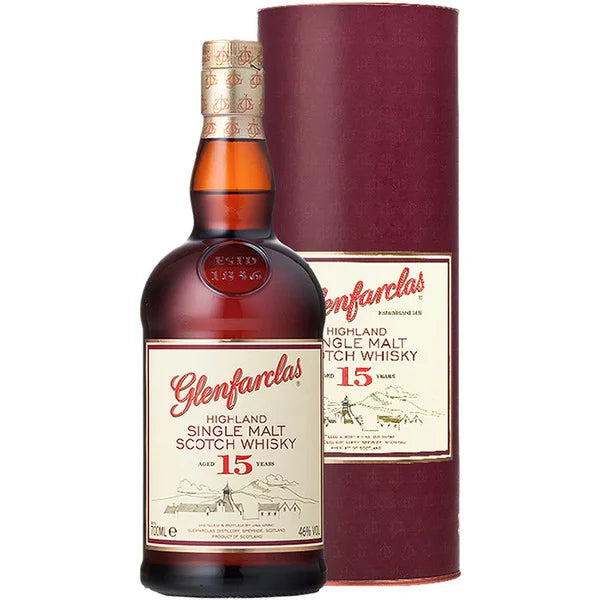 bottle of Glenfarclas 15 Year Old with giftbox 3mk