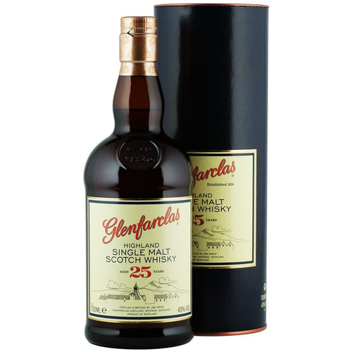 bottle of Glenfarclas 25 Year Old with giftbox 3mk