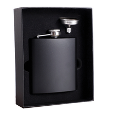 Load image into Gallery viewer, matte black hip flask 230 ml 3mk
