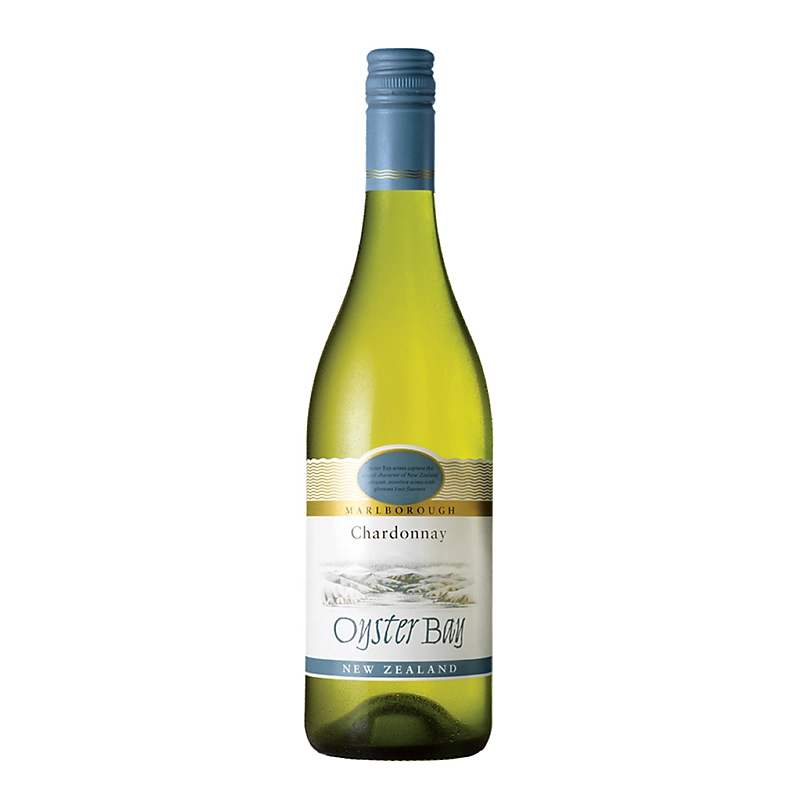 Bottle of Oyster Bay Chardonnay 2018 white wine 3mk