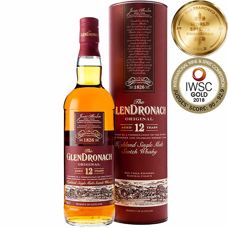 bottle of glendronach 12 single malt whisky 3mk