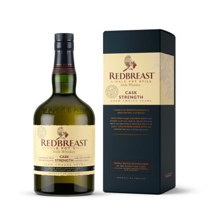 Bottle of RedBreast 12 YO Cask Strength Single Pot Still Irish Whiskey with giftbox 3mk