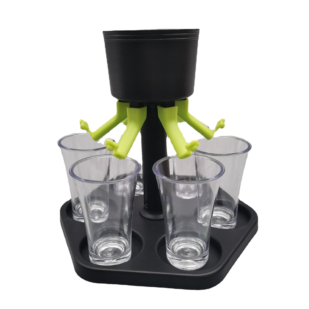 dispenser and six shot glass party game 3mk