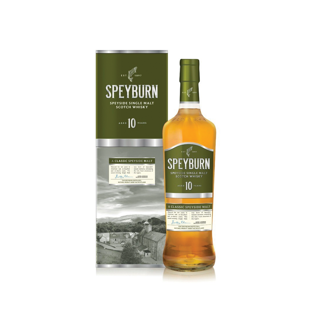 Bottle of Speyburn 10 Year Old whisky with giftbox 3mk